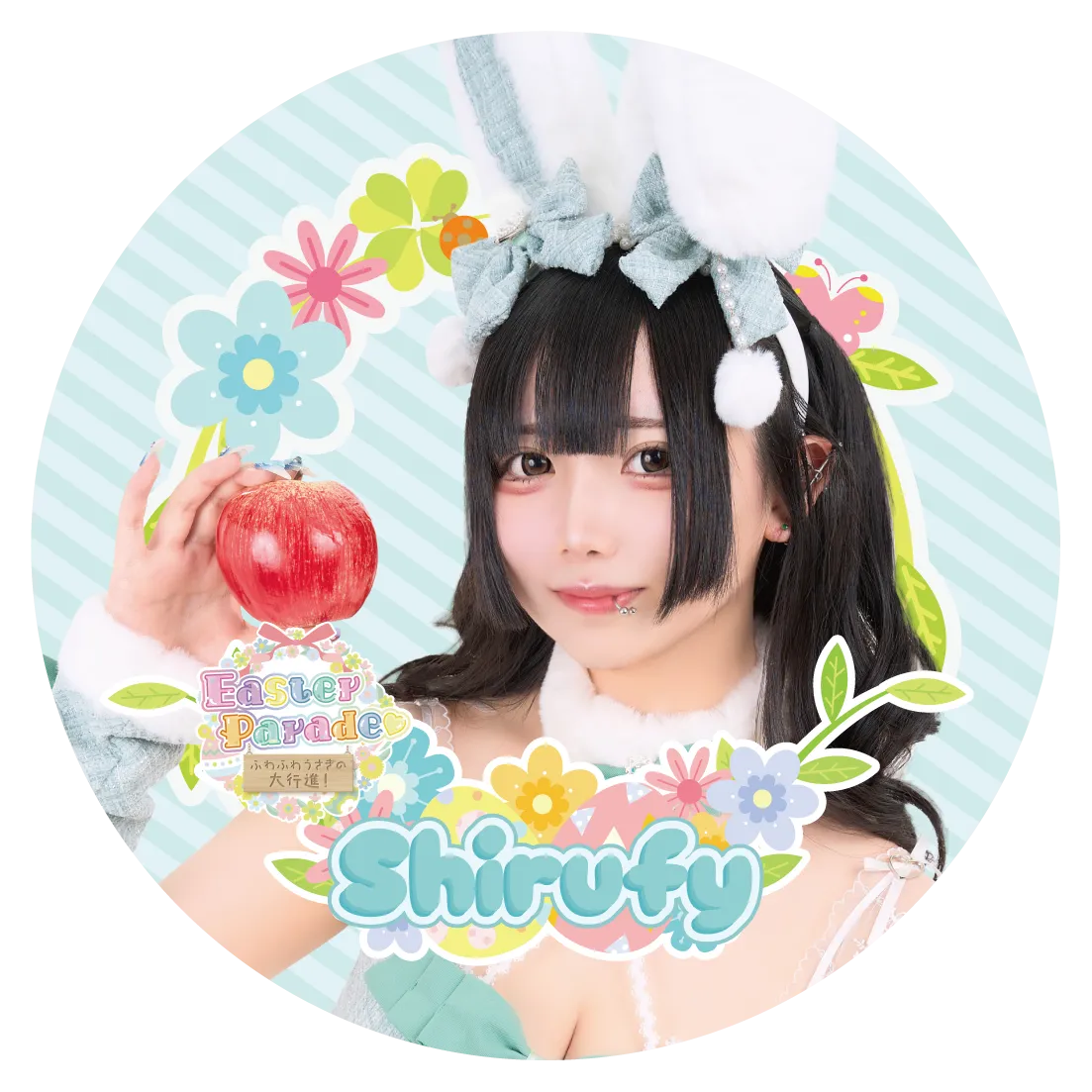イースター しるふぃ 缶バッジ